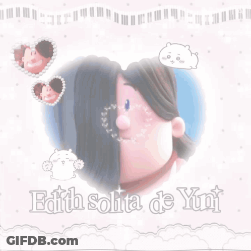 Edith Solita De Yuni Cartoon Character Poster GIF