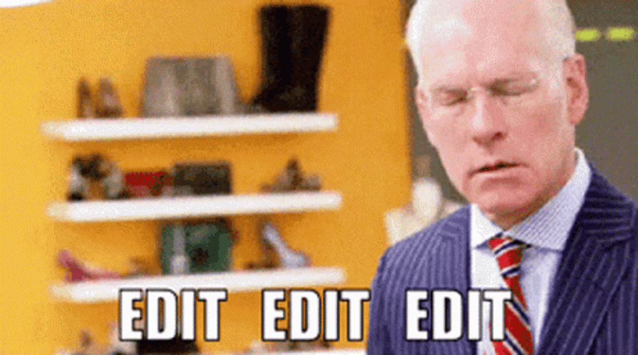 Editing Tim Gunn GIF