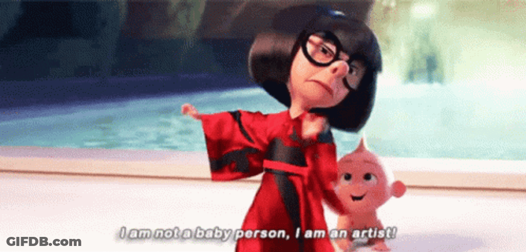 Edna Mode Dancing Jack Jack Followed GIF