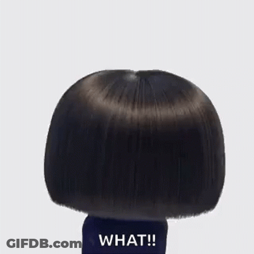 Edna Mode Head Turn Flipping Hair GIF