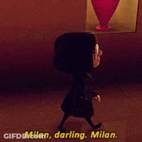 Edna Mode Mentioning Milan GIF