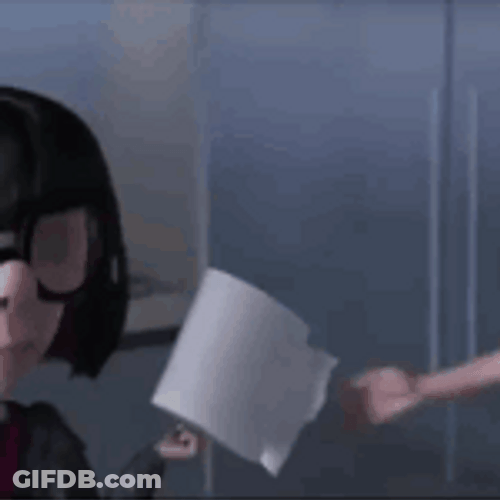 Edna Mode Rolling Eyes Rolling Tissue GIF