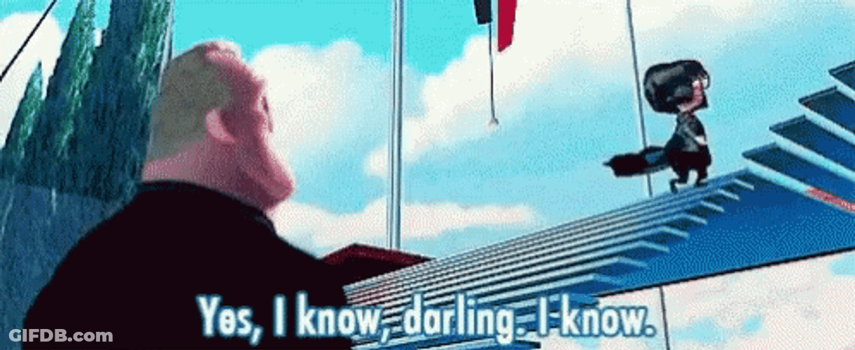Edna Mode Walking Staircase GIF