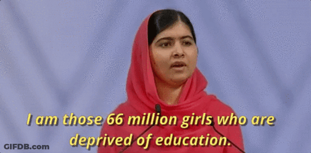 Education Deprived Girl Speech GIF