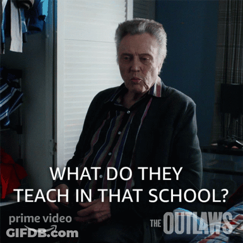 Education Disappointed Christopher Walken GIF