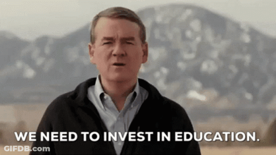 Education Need To Invest Politician Ad GIF