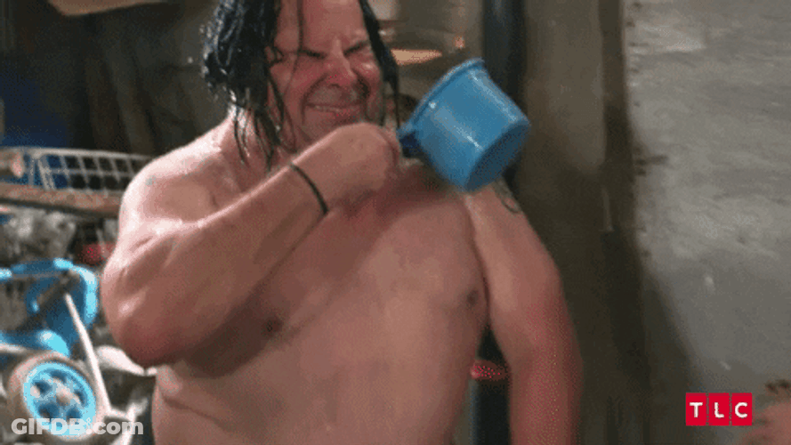 Edward Allen Brown Big Ed Taking Bath GIF
