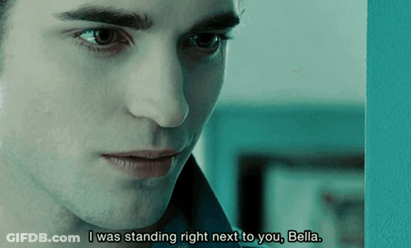 Edward Cullen Standing Next To You GIF