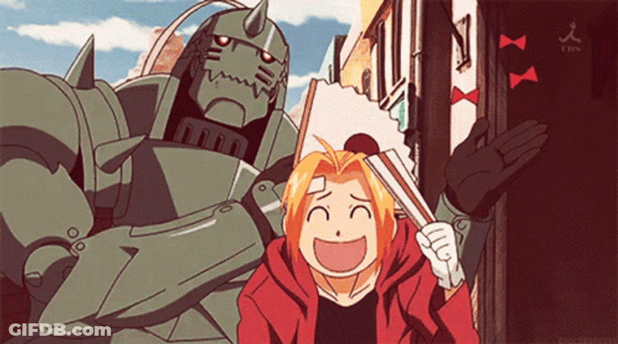 Edward Elric Alphone Fullmetal Brothers GIF