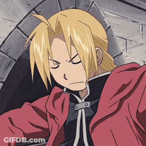 Edward Elric Fullmetal Alchemist Red Coat GIF