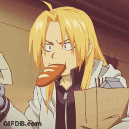 Edward Elric Fullmetal Bread GIF