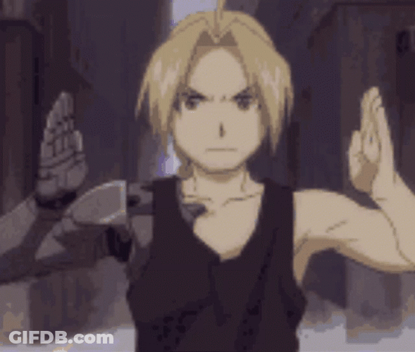 Edward Elric Fullmetal Gauntlet GIF