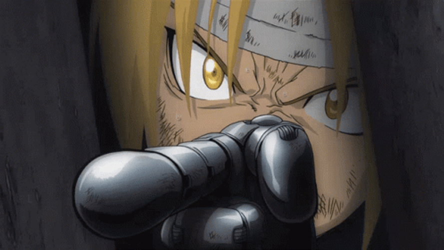 Edward Elric Fullmetal Intense Aim GIF