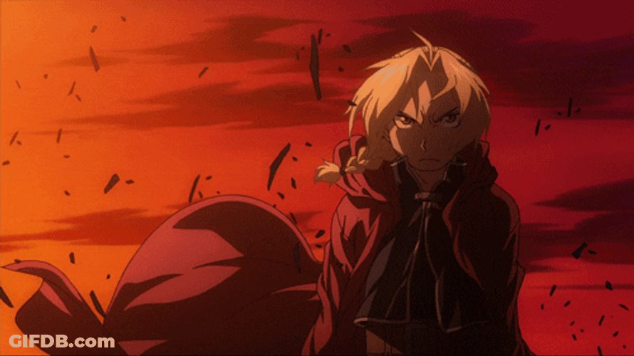 Edward Elric Fullmetal Stare GIF