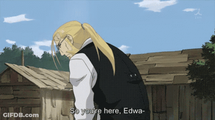Edward Elric Knock Down Eric GIF
