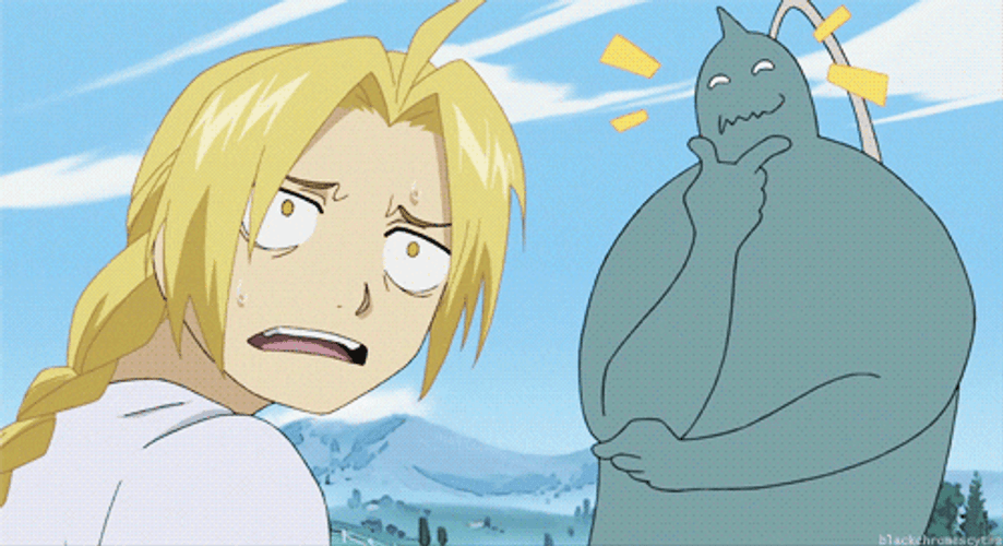 Edward Elric Oh No Reaction GIF