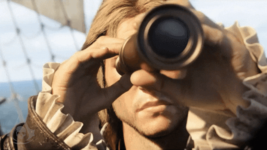 Edward Kenway Surveying GIF