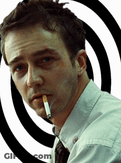 Edward Norton Black And White Hypnotizing Shape GIF