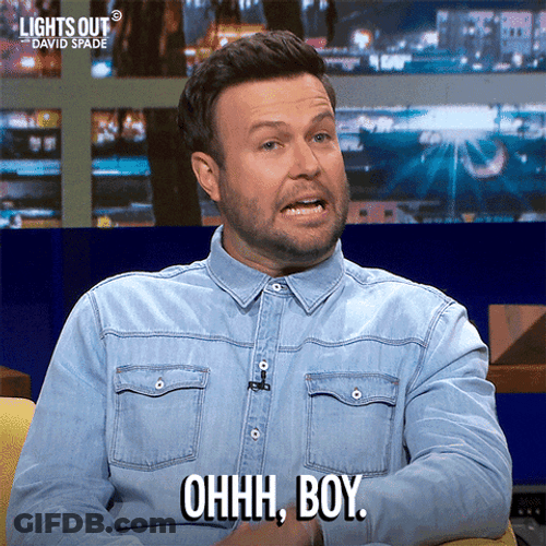 Eek Reaction David Spade GIF