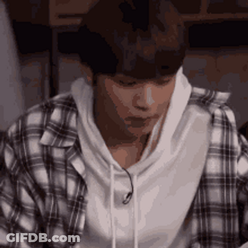 Eerie Korean Guy Looking Around GIF