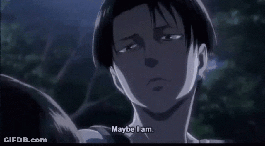 Eerie Levi Ackerman Talking GIF