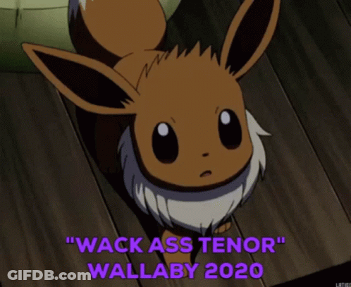 Eevee Cartoon With Wack Ass Tenor Wallaby 2020 GIF
