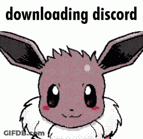 Eevee Downloading Discord GIF