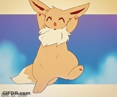 Eevee Drawing Dated Nov 21 1989 GIF