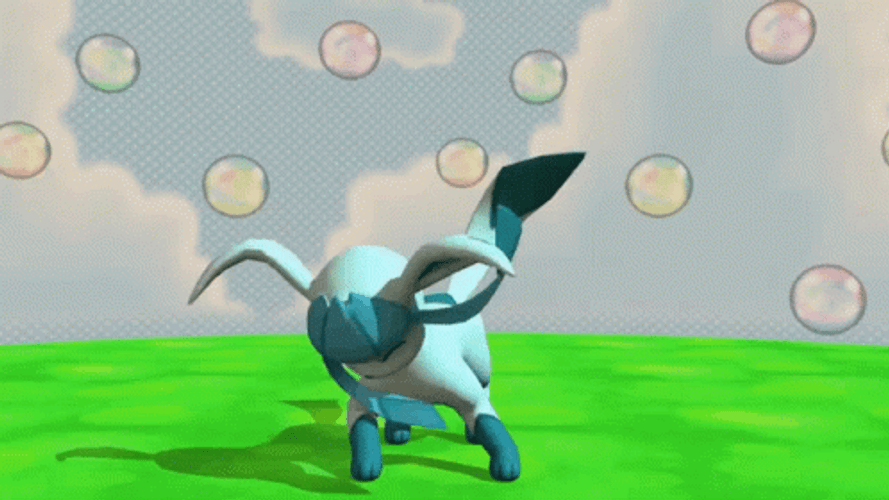 Eevee Evolutions Dancing Glaceonf GIF