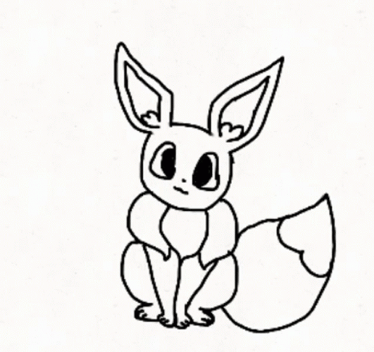 Eevee Evolutions Drawing GIF