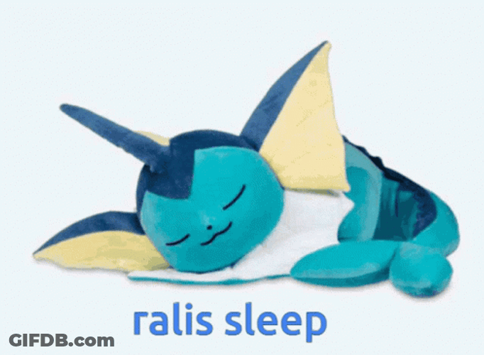 Eevee Evolutions Ralis Sleep Toy GIF