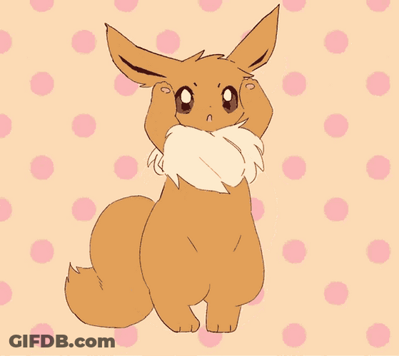 Eevee Pokemon Stand Dancing Cute Anime GIF