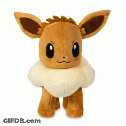 Eevee Toy Rotating Evolutions GIF
