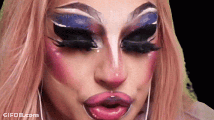 Eevo Drag Queen Laser Eyes GIF