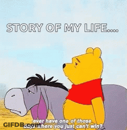 Eeyore Having A Bad Day GIF