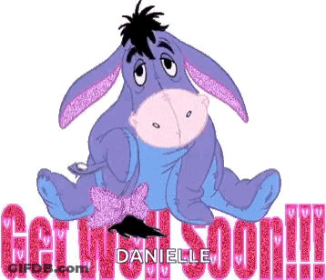 Eeyore Laying Down Get Well Soon Danielle GIF