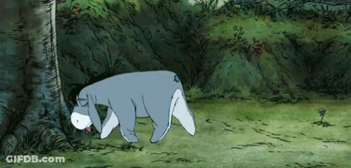 Eeyore Sleeping Under Tree GIF
