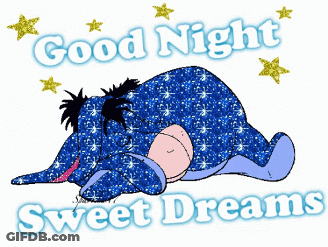 Eeyore Wishing Sweet Dreams GIF
