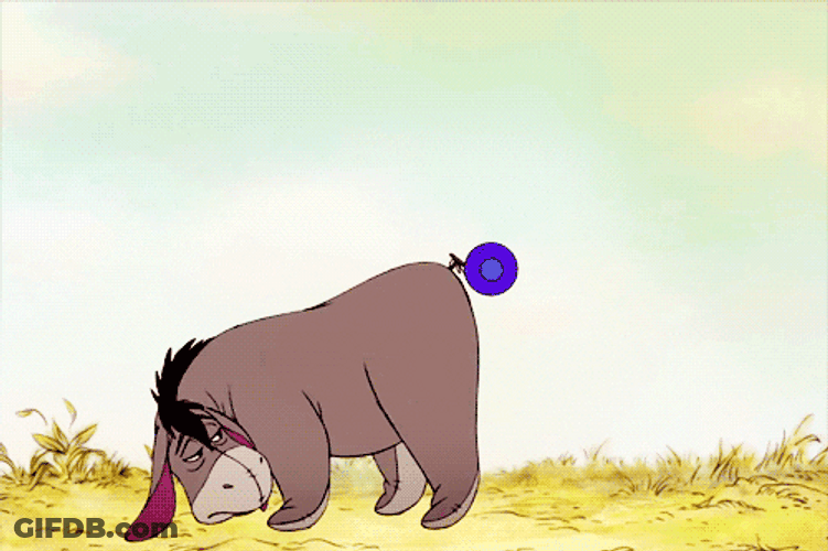 Eeyore Yo Yo Tail GIF
