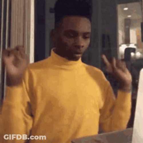 Effeminate Man Doing Fast Typing GIF