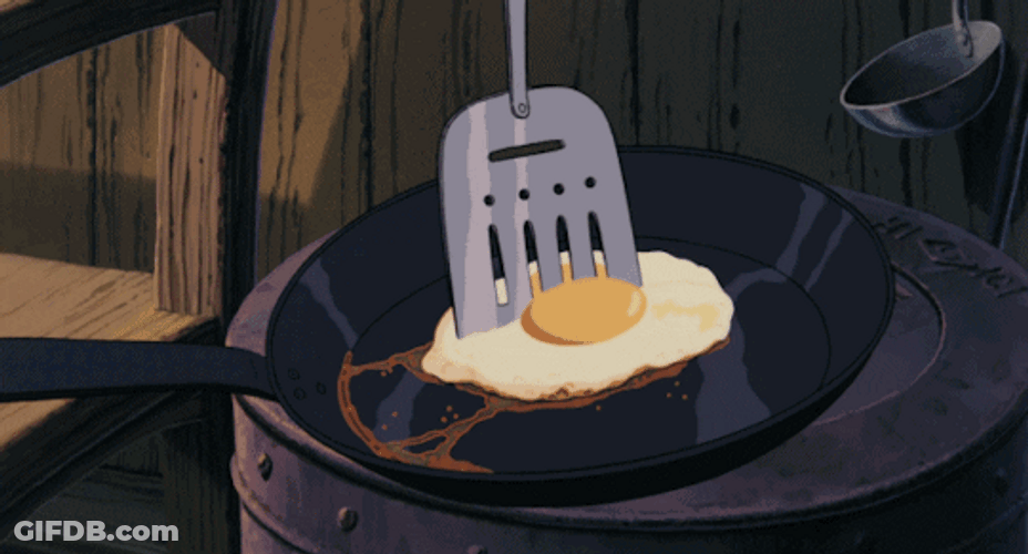 Egg Dog Being Cut In Half GIF