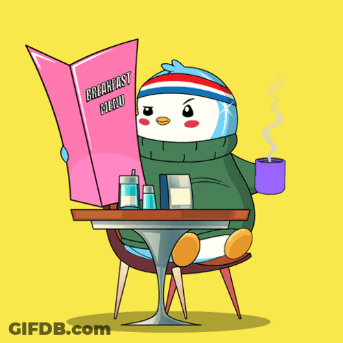 Egg Dog Bird Reading The Breakfast Menu GIF