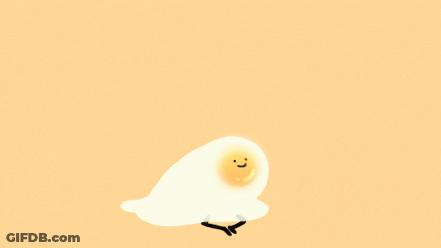 Egg Dog Dancing Swirling Head GIF
