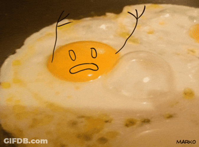 Egg Dog Sending Help Egg Yolk GIF
