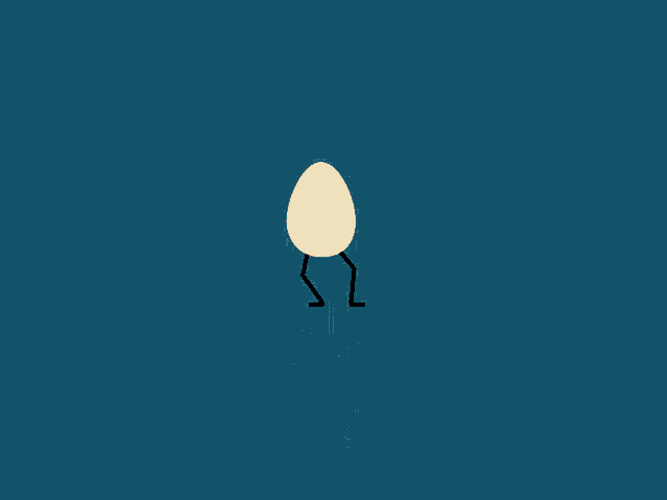 Egg Doing A Slow Happy Dance GIF