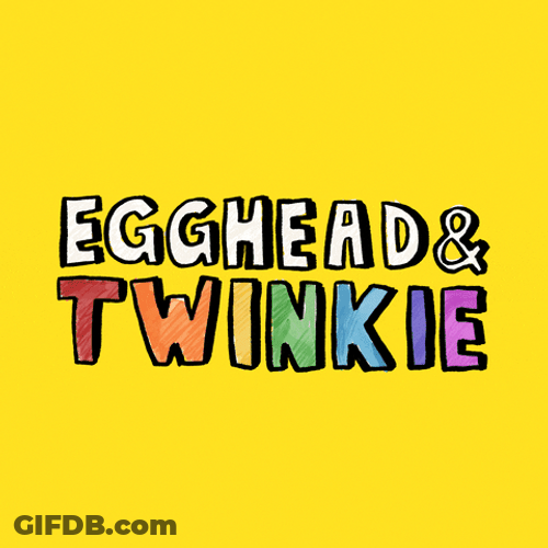Egg Head And Twinkie GIF