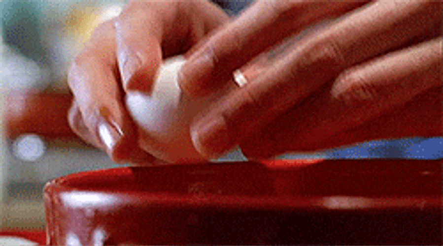 Egg Laying King Cracking GIF