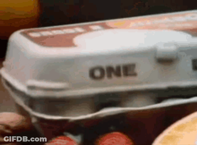 Egg Puppets On Tray GIF