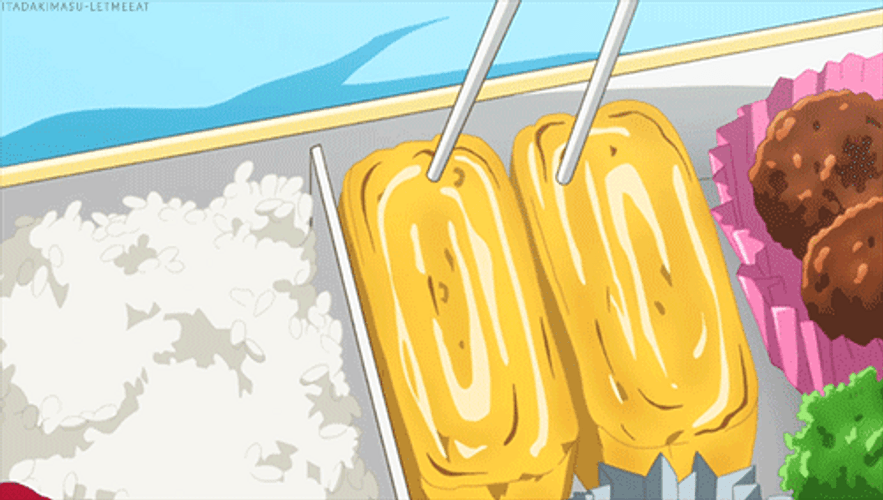Egg Roll In Bento Box GIF