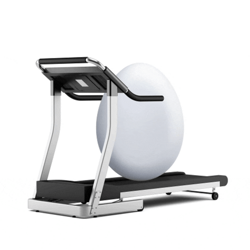 Egg Roll On Treadmill GIF